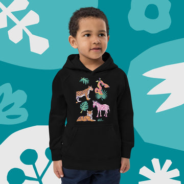 Animals Pattern Kids eco hoodie - Modeve