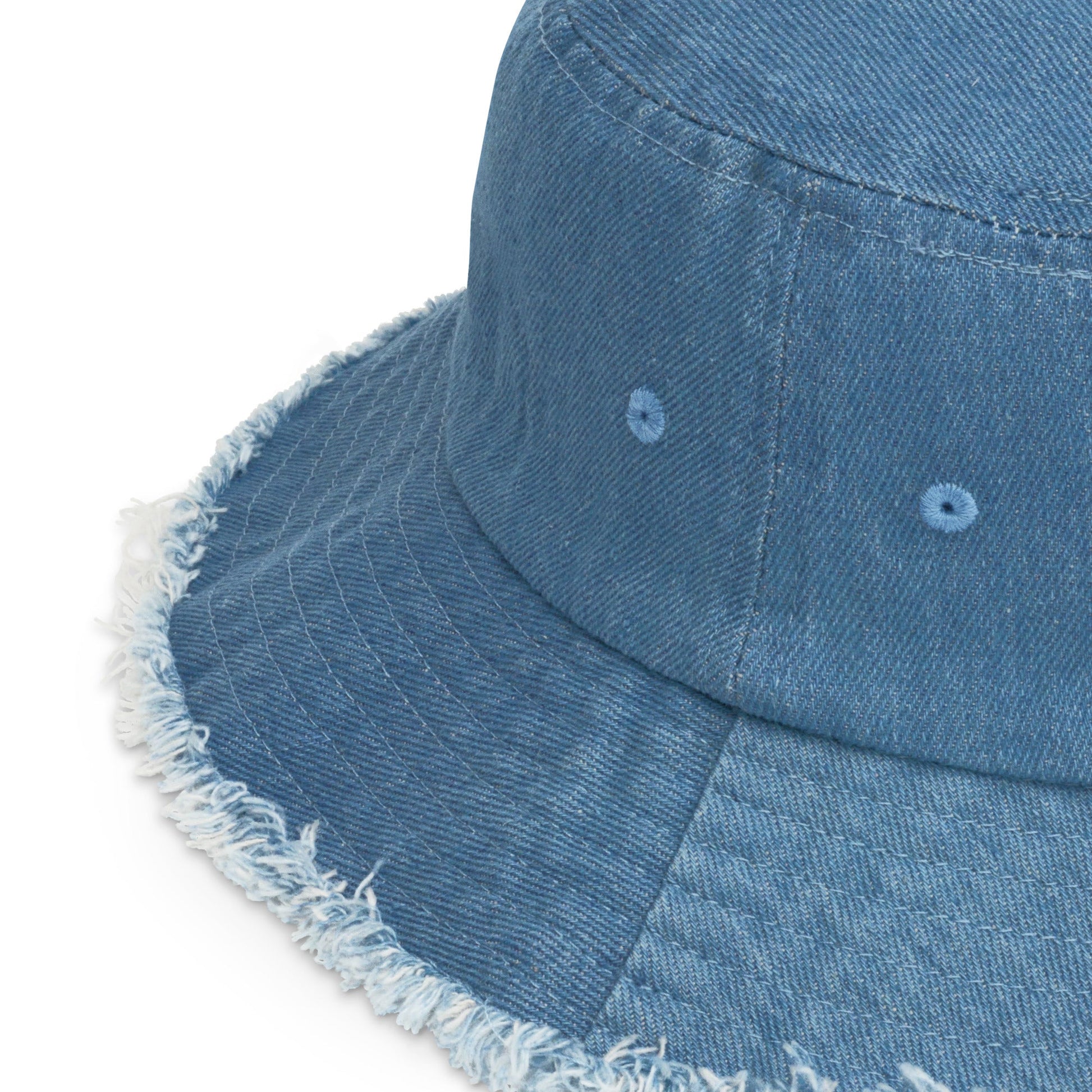 KAI X MODEVE - Distressed denim bucket hat - Modeve